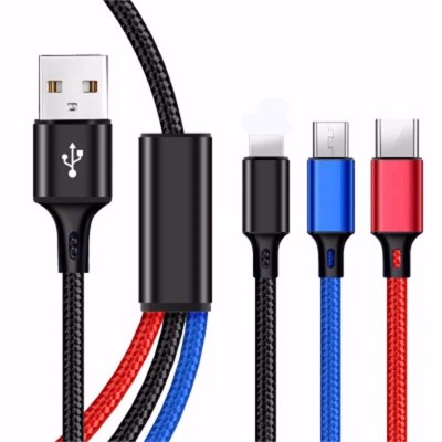 一拖三尼龍數據線