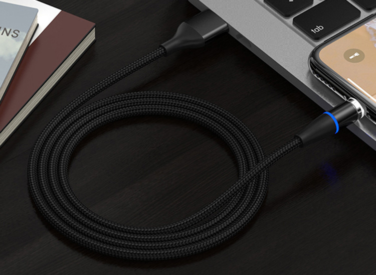 尼龍編織磁吸數(shù)據(jù)線，5A大電流，可傳輸數(shù)據(jù)