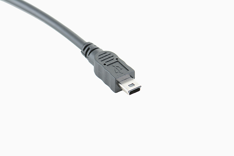 彎頭90° 5Pin公對公Mini數據線_導航儀行車儀GPS數據線