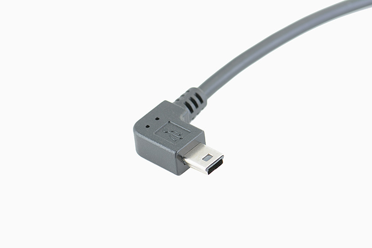 彎頭90° 5Pin公對公Mini數據線_導航儀行車儀GPS數據線