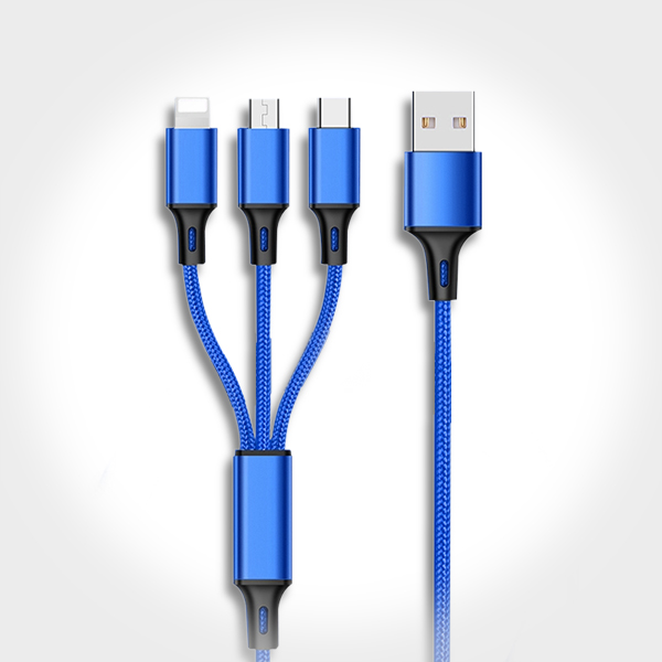 一拖三編織數據線LX151